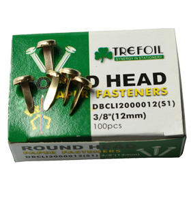 Trefoil Round Head Paper Fasteners