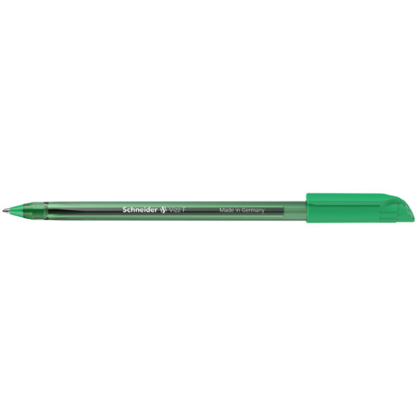 VIZZ BALL POINT PEN MEDUIM GREEN 10's