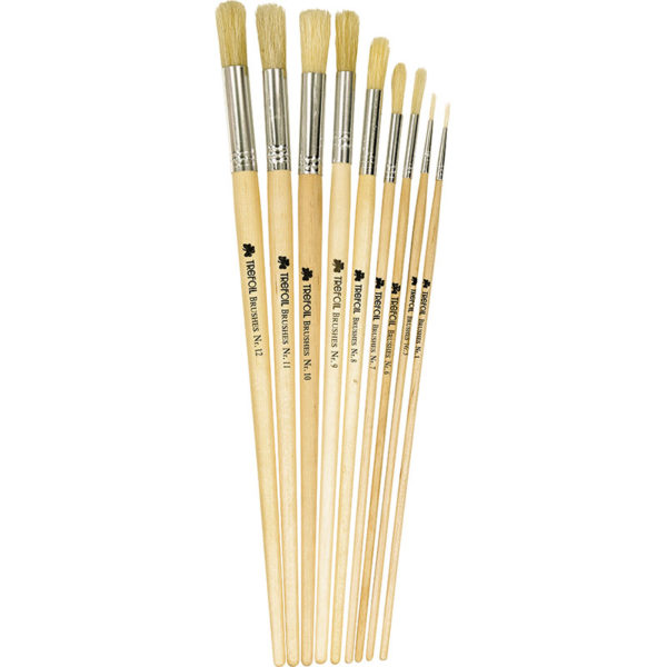 TREFOIL ARTIST ROUND L/HANDLE PAINT BRUSH #2 10`S