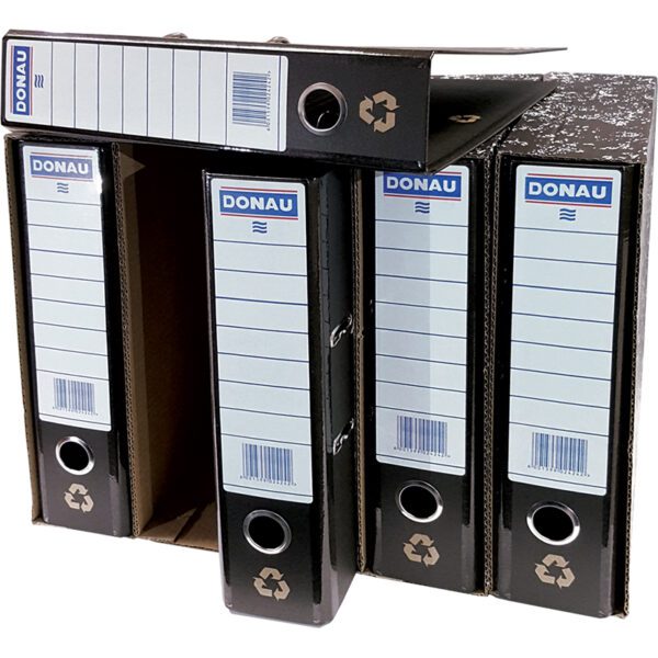 LEVER ARCH FILE DUST COVER A4 BLACK