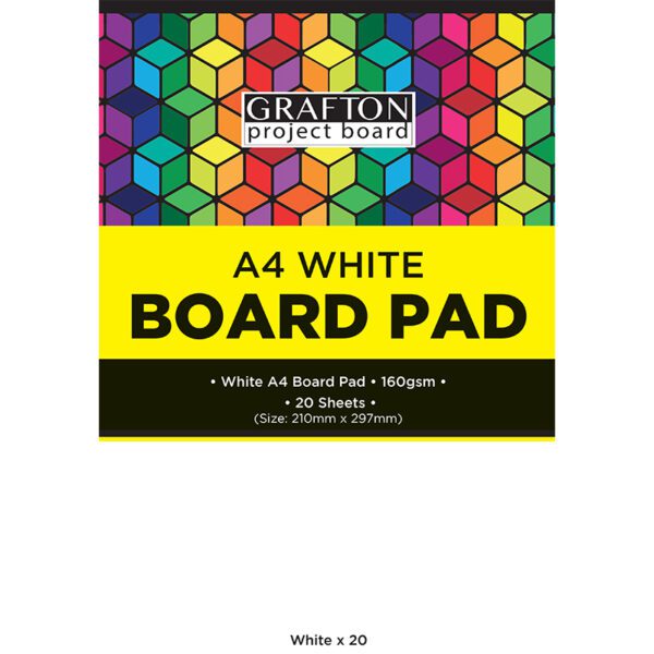 GRAFTON A4 WHITE BOARD PADS 20'S