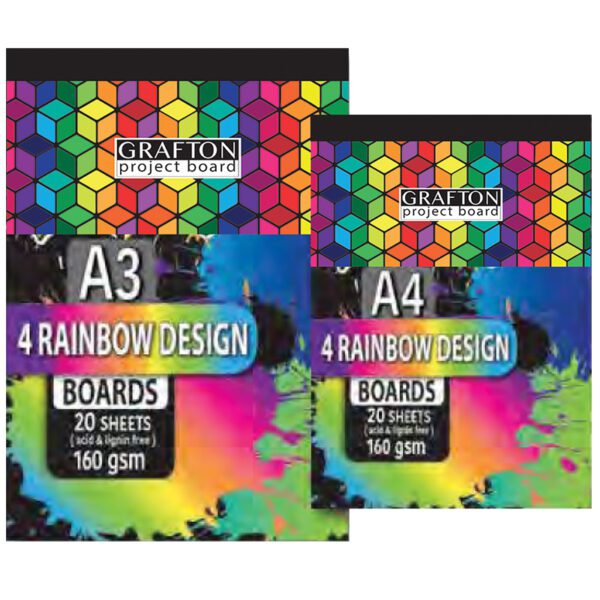 GRAFTON A3 BRIGHT BOARD PAD 20 SHEETS ASS