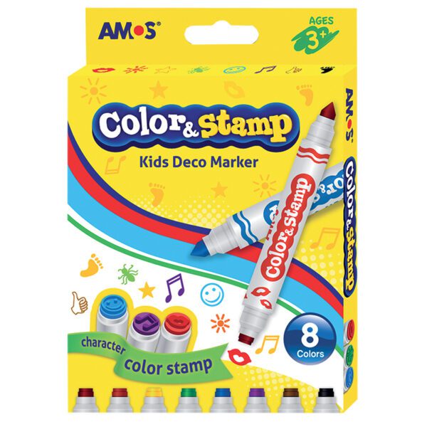 AMOS COLOR & STAMP MARKER 8'S - CS8P