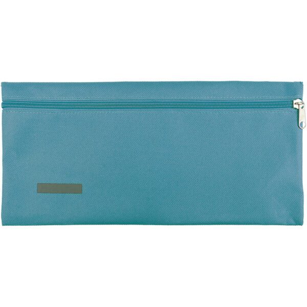 TREFOIL POLYESTER 24.5CM PENCIL BAG LIGHT BLUE
