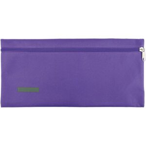 TREFOIL POLYESTER 22CM PENCIL BAG PURPLE