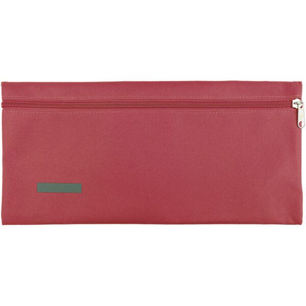 TREFOIL POLYESTER 24.5CM PENCIL BAG RED