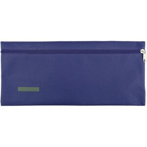 TREFOIL POLYESTER 33CM PENCIL BAG NAVY