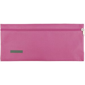 TREFOIL POLYESTER 33CM PENCIL BAG PINK