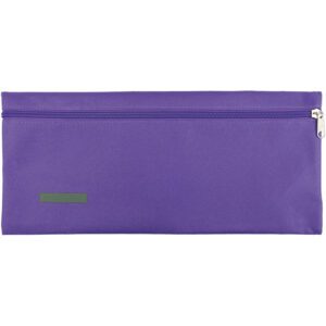 TREFOIL POLYESTER 33CM PENCIL BAG PURPLE