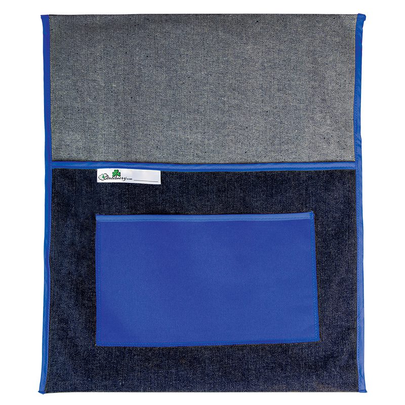PRODUCTS > BACK TO SCHOOL SCHOOL CHAIRBAG DENIM 380mm WITH POCKET BLUE
