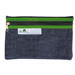 PRODUCTS > BACK TO SCHOOL SCHOOL PENCIL BAG DENIM 22cm GREEN