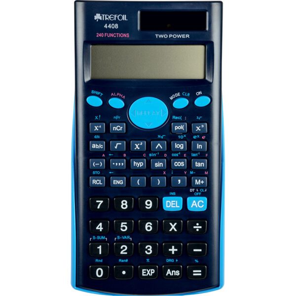 12 DIGIT SCIENTIFIC CALCULATOR 240 FUNCTIONS BLUE #4408