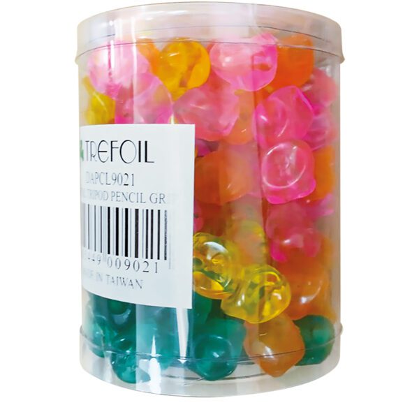 TREFOIL PENCIL GRIP - TRIPOD GRIP per tub 100's