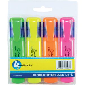 Trefoil HIGHLIGHTER 4 pack ASSORTED