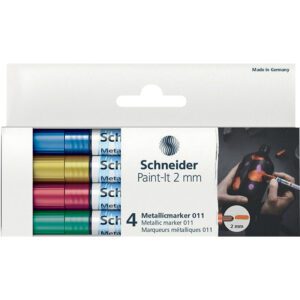 METALLIC MARKER PAINT-IT 2mm WALLET 4'S SET 2