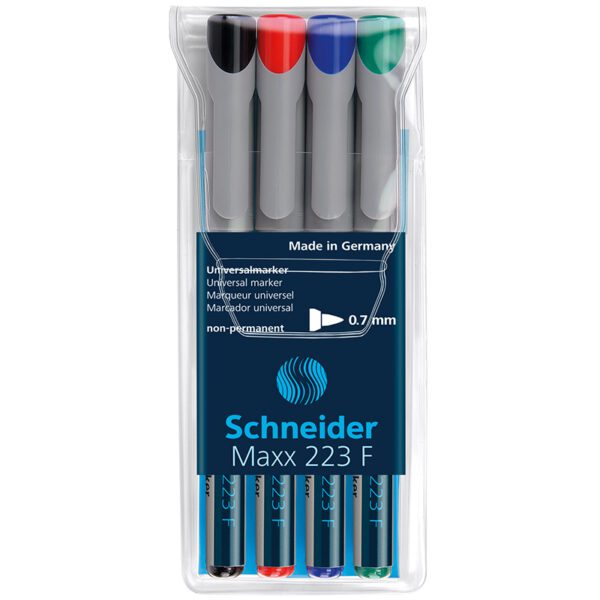 Schneider Non-Permanent Markers MAXX223f - 4 Pack