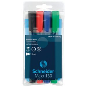 Schneider Permanent Markers MAXX130 - 4 Pack