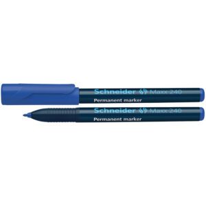 MAXX 240 - SLIM PERMANENT MARKER 1 - 2MM Blue 10's
