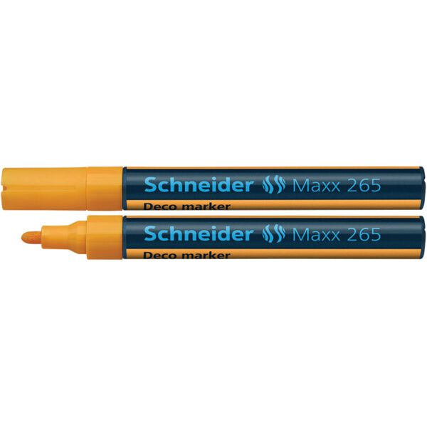 MAXX 265 - LIQUID CHALK MARKER 2 - 3mm TIP ORANGE 10'S