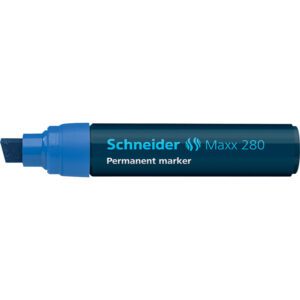 MAXX 280 - PERMANENT MARKER CHISEL TIP 4 + 12MM Blue 5's