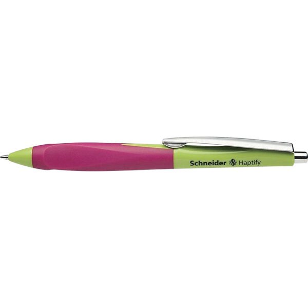HAPTIFY BALL POINT PEN LIGHT GREEN/PINK 10'S