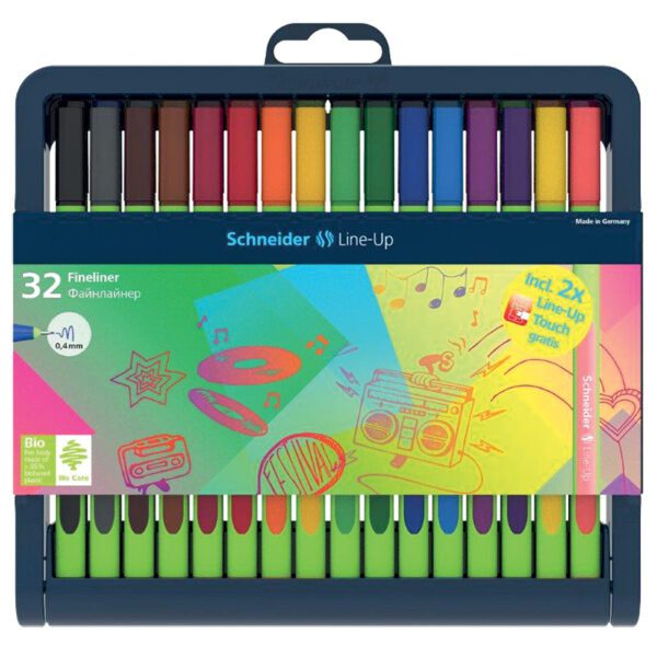 Fineliner Line-Up 04 Pen Case Stand 32 Pens