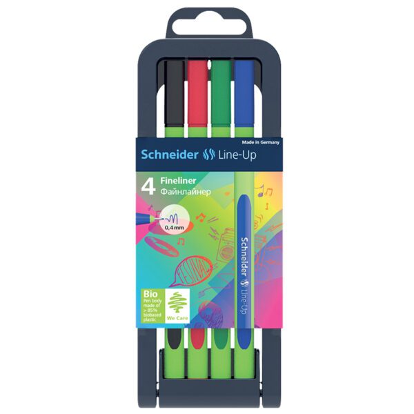 Fineliner Line-Up 04 Pen Case Stand 4 Pens