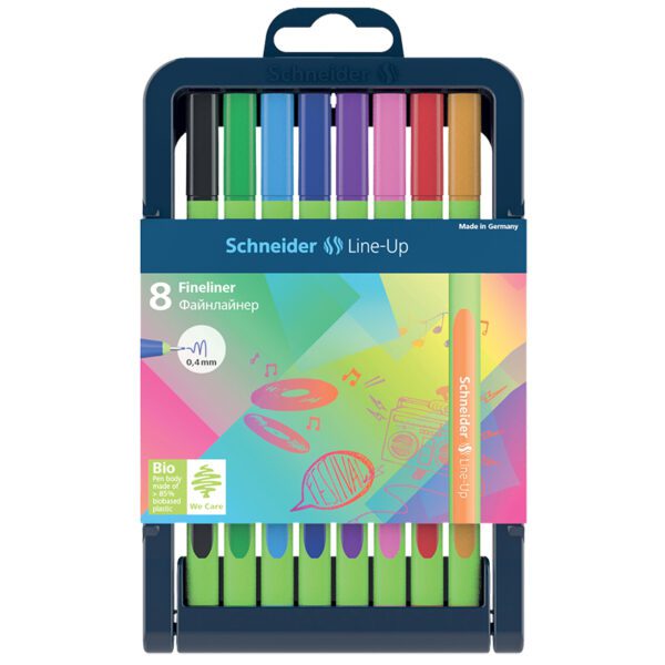 Fineliner Line-Up 04 Pen Case Stand 8 Pens