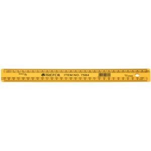 TECHNICAL DRAWING FLAT SCALE RULER 30CM ENGINEERING #7584