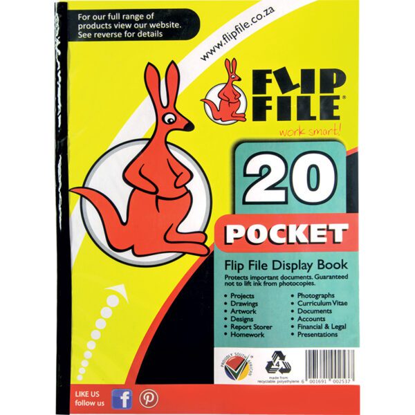 FLIP FILE A42 20 Pocket