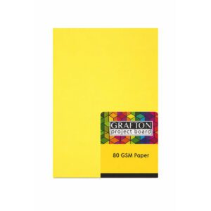 GRAFTON A4 80GSM PAPER (100 PK) - BRIGHT YELLOW