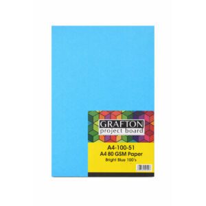 GRAFTON A4 80GSM PAPER (100 PK) - BRIGHT BLUE