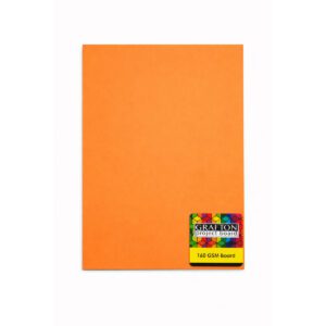 GRAFTON A2 160GSM BOARD (5 PK) - BRIGHT ORANGE