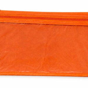 PRODUCTS > BACK TO SCHOOL PENCIL BAG 33cm HIDDEN POCKET PLUS CLEAR FRONT ORANGE