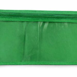 PRODUCTS > BACK TO SCHOOL PENCIL BAG 33cm HIDDEN POCKET PLUS CLEAR FRONT GREEN