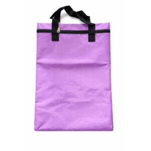 PRODUCTS > BACK TO SCHOOL NYLON LIBRARY BOOK BAG WITH HANDLE PURPLE
