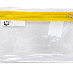 PRODUCTS > BACK TO SCHOOL CLEAR PENCIL BAG A5 YELLOW