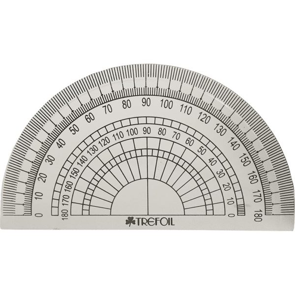 TECHNICAL DRAWING 10CM PROTRACTOR 180