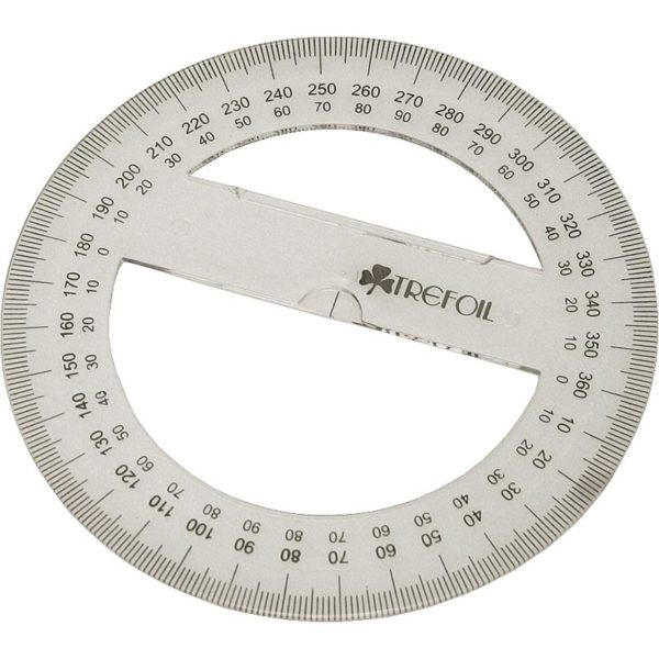 TECHNICAL DRAWING 10CM PROTRACTOR 360