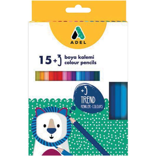 ADEL COLOURING PENCILS 15+3