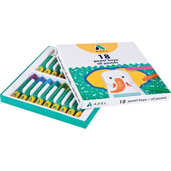 ADEL OIL PASTELS HEXAGONAL 18 COLORS