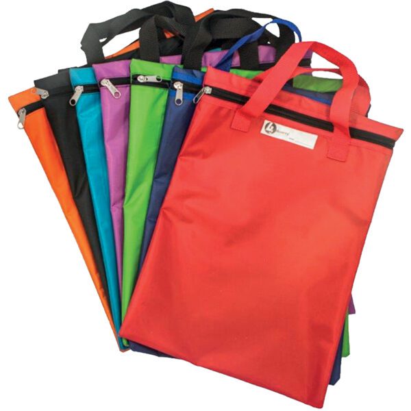 PRODUCTS > BACK TO SCHOOL NYLON LIBRARY BOOK BAG WITH HANDLE RED
