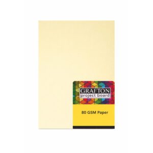 GRAFTON A4 80GSM PAPER (100 PK) - PASTEL YELLOW