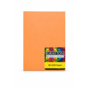 GRAFTON A4 80GSM PAPER (500 PACK) - BRIGHT ORANGE