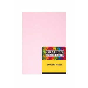 GRAFTON A4 80GSM PAPER (500 PACK) - PASTEL PINK