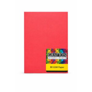 GRAFTON A4 80GSM PAPER (500 PACK) - BRIGHT RED