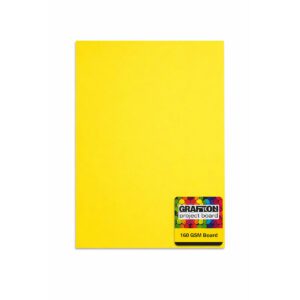 GRAFTON A2 160GSM BOARD (5 PK) - BRIGHT YELLOW