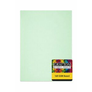 GRAFTON A2 160GSM BOARD (5 PK) - PASTEL GREEN