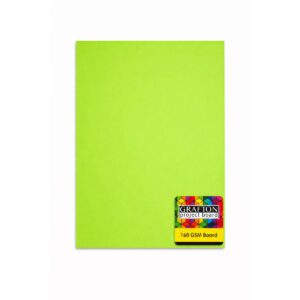 GRAFTON A2 160GSM BOARD (5 PK) - BRIGHT GREEN