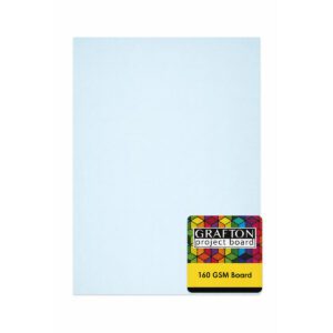 GRAFTON A2 160GSM BOARD (5 PK) - PASTEL BLUE